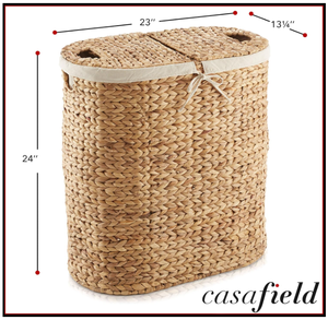 Artex HaiNam Oval Natural Rattan Storage <b>Basket</b> <b>With</b> <b>Lid</b> Rustic Multi-Purpose Organizer For Laundry And Neatening Storage - Product Image 6