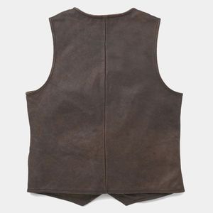 Chaleco de Cuero Marrón Harley para Hombre - Product Image 1