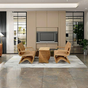 Ensemble de canapés modernes imperméables et écologiques, 2 fauteuils pour l'extérieur et le salon - Product Image 6