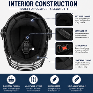 Vente directe d'usine, casque tactique FEENIX MS-01 ABS résistant aux rayures et aux UV, visière transparente, protection faciale de sécurité - Product Image 6