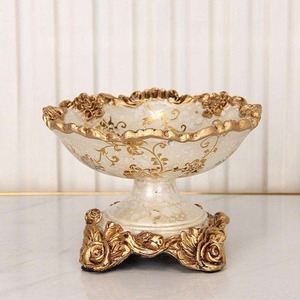 Exportador Indio BINSADIQ CRAFTS, Tazón Decorativo Artístico de Resina de Estilo Lujoso y Ecológico para Centro de Mesa, Disponible - Product Image 4