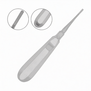 Elevador de Raíz Apical # Instrumento Quirúrgico Manual de Acero Inoxidable 301 Recto de 2.5mm con Punta Pequeña para Extracción Dental y Elevación de Raíces - Product Image 1