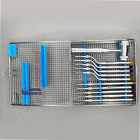 F.J. INTERNATIONAL FJI-DEN-4210 Kit d'instruments professionnels manuels pour le lifting sinusal et l'ostéotome, pour la chirurgie implantaire dentaire, certifié CE