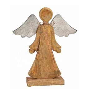 Vente chaude Bois De Mangue Chameau Sculpture En Bois Naturel Vitrine Affichage De Table Décor De Noël Ornement en Prix De Gros - Product Image 2