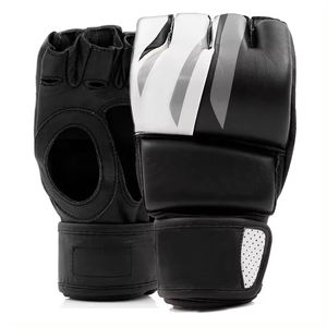 Gants de MMA personnalisés Five B, demi-doigts, en cuir PU, fermeture Velcro, respirants, pour entraînement et sparring, unisexes, adultes, arts martiaux, OEM - Product Image 6