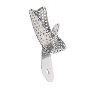 Plateau d'empreinte dentaire manuel en acier inoxydable avec logo personnalisé, style unique, Medistar MIC-DIT-08, certifié CE, garantie 1 an, en stock - Product Image 2