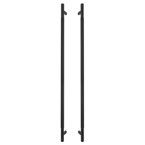 Tiradores Minimalistas Negros de Latón Mate para Muebles Modernos, Duraderos, para Barra, Gabinete, Cocina, Cajón y Armario - Product Image 1