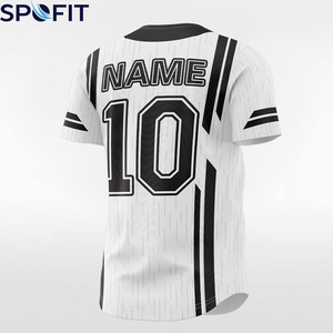 Maillot de baseball col en V OEM 2026 100 % polyester, fermeture entièrement boutonnée, imprimé par transfert thermique, respirant, séchage rapide, nom d'équipe personnalisé - Product Image 6