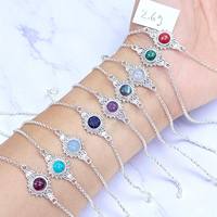 Bracelets en argent sterling 925, vente en gros, bracelets et bijoux en argent avec pierres précieuses