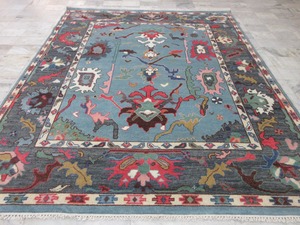 Alfombra Persa Floral Anudada a Mano, Rectangular, de Lana, Pelo Medio, para Sala de Estar, Decoración del Hogar, con Base Antideslizante de Goma - Product Image 5