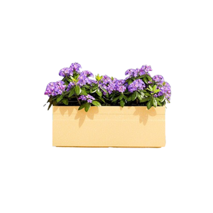 36 Inch Tall <b>Rectangle</b> Planter <b>Pot</b> 90x32x35 cm Beige Durable & Lightweight Polymer Flower <b>Pot</b> for Indoor & Outdoor <b>Plants</b> - Product Image 3