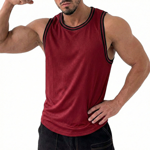 Breathable <b>Mens</b> Fitness Tank Top Sleeveless Gym <b>Singlet</b> Stretch Workout Running Training Exercise Clothing Soft Lightweight - Product Image 3