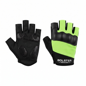 Ultimate Bolster Industry Alpha Racing Halbfinger-Fahrradhandschuhe Neopren Feuchtigkeitsableitend Rutschfest Atmungsaktiv Stoßdämpfend - Product Image 1