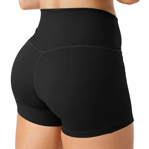 Women's High Quality 6 Inches High Waist <b>Gym</b> Biker <b>Shorts</b> Logo Quick Dry Waterproof Breathable Cotton Wholesale - Product Image 3