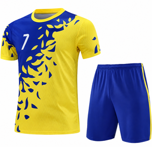 Custom Sublimated Adult Soccer Jersey Set Quick Dry Summer Football Uniform Kit Wholesale Shorts <b>Socks</b> UV Protection Sportswear - Product Image 1