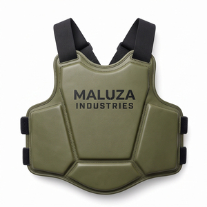 Protège-dents de boxe MALUZA INDUSTRIES en cuir PU avec rembourrage EPE, style professionnel réglable, moulage 3D, écologique - Product Image 1
