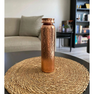 Botella de Agua Potable de Cobre de Alta Calidad, Diseño Martillado, Acabado Brillante, Ecológica, para Bebidas al Aire Libre - Product Image 3