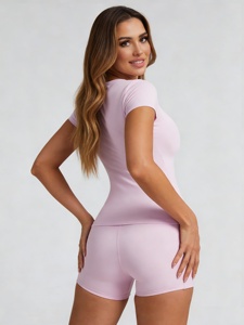 Women two piece yoga set seamless gym wear high waist fitness <b>leggings</b> sports bra custom design private label wholesale supplier - Product Image 2