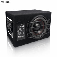 OEM Subwoofer Mobil 10 Inch Sound Box Amplifier 300w Bass Kuat Speaker Subwoofer Aktif Sistem Audio Pabrik Langsung