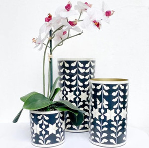 Jarrón de flores con incrustaciones de hueso al por mayor, macetas de concha de mar, jarrón de concha de suelo con incrustaciones de hueso para decoración de Hotel al mejor precio - Product Image 2