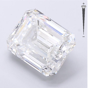 Diamante Cultivado en Laboratorio con Certificación IGI, Corte Esmeralda de 5.03 CT, Color D, Claridad VVS1, Gemas Reales para Joyería, Origen Gujarat - Product Image 3