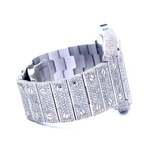 Montre de haute qualité en moissanite DEF de laboratoire, style hip-hop, avec diamants incolores et mécanisme automatique ou manuel - Product Image 4