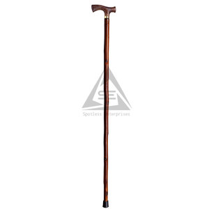 Bâtons de marche en bois légers et modernes, sur mesure, avec poignée antidérapante, design portable de haute qualité - Product Image 2