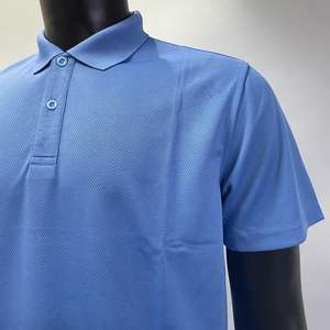 Logo personnalisé Golf Tee Shirts 100% Polyester Spandex Quick Dry Fit Man Golf Polo T-shirts - Product Image 6