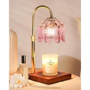 Adjustable Pink Candle Warmer Lamp with <b>Timer</b> Dimmer and Height for Birthday or Valentine's Day Great Gift for Women - Product Image 1