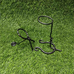 Support en fer poli mat de haute qualité pour corne à boire, présentoir métallique durable à prix abordable - Product Image 6