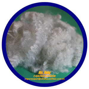 Fibra reciclada 7D HD blanca hueca sin silicona del fabricante Vikohasan PSF para rellenar juguetes, almohadas, cojines de sofá, mantas y edredones. - Product Image 5