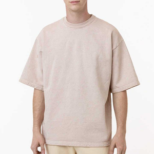 T-shirt décontracté sans étiquette, design de col sans étiquette, commandes en gros, logo personnalisé, directement du fabricant - Product Image 4