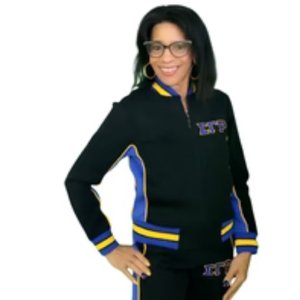Veste en polaire technique noire Sigma Gamma Rho, veste de sport, vêtements de sororité grecque, veste zippée premium pour femmes - Product Image 6