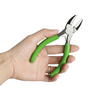 Pince à bec plat de précision 8 pouces pour bricolage, à mâchoires lisses, tête allongée, conception bec de canard, outils à main pour plier, pincer, bijoux, acier - Product Image 4