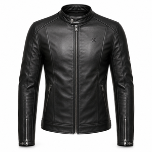 Veste de moto en cuir slim fit |   Adultes en hiver |   Noir Brun Rouge |   Fabricant OEM ODM |   Qualité de conception haut de gamme | - Product Image 1