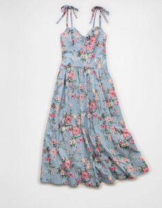 Nouvelle robe trapèze sans manches bleu et blanc à col en V, motif abstrait, idéale pour l'été, robe mini sans manches à taille cintrée pour le quotidien - Product Image 5