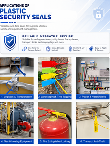 <span class=keywords><strong>Sello</strong></span> de Seguridad Desechable de Plástico YSD, Cierre a Prueba de Manipulación <span class=keywords><strong>para</strong></span> Equipaje, Bolsas Postales, Urnas y Bolsas de Dinero - Product Image 6