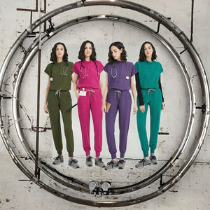 Conjunto de Uniforme Médico de Punto para Enfermera, Diseño Moderno, Otoño-Invierno, Personalizable, Unisex, con Detección de Agujas - Product Image 2