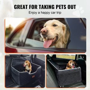 Asiento Elevador para Perros con Bolsillo de Almacenamiento, Correa de Seguridad con Clip, Relleno de Esponja, Cubierta Conveniente para el Asiento Trasero para Mascotas - Product Image 6