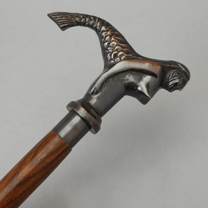 Canne de marche en bois et laiton poli, motif lion antique, 36 pouces, poignée en laiton, cadeau pour les grands-parents, nouveauté IBS - Product Image 3