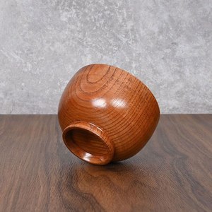 Bol de service décoratif classique en bois massif fait main, sans plomb, en bois naturel, pour salade et fruits, compatible lave-vaisselle, idéal pour les fêtes - Product Image 6