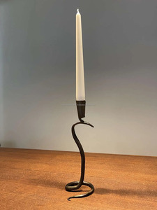 Metal Snake Style <b>Candlestick</b> <b>Holder</b> Wrought Iron Home Decor <b>Black</b> Hand Forged Candle <b>Holder</b> - Product Image 6