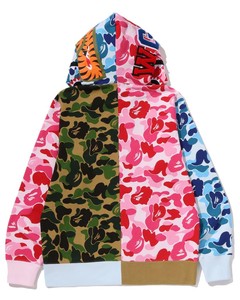 Unisex Camouflage Zip-Up <strong>Hoodie</strong> Oversized Fit Streetwear Style Pocket Design Regular Length French Terry <strong>Fabric</strong> 100% Cotton - Product Image 3