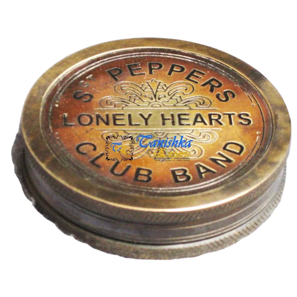 Personalized Brass Lonely Heart Poem Compass Unique Gift Camping and Travelling Engravable Pocket Compass