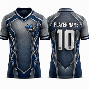 Camiseta de Fútbol de Alta Calidad, Ligera, Tejido de Poliéster de Alto Rendimiento, Absorbe la Humedad, Transpirable, Ropa Deportiva - Product Image 1