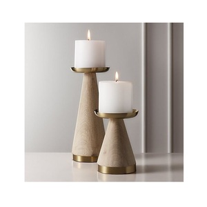Porte-bougie en bois rustique, élégant accent décoratif pour la maison, idéal pour la table à manger, le salon et de magnifiques moments festifs - Product Image 5