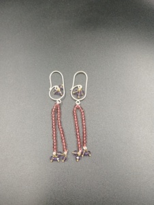 Boucles d'oreilles pendantes en forme de goutte d'eau plaquées or Amaira Jewels, bijoux minimalistes pour femmes, perles perlées, à porter tous les jours, pour les occasions hindoues - Product Image 2