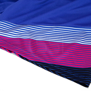 Conjunto de camiseta de baloncesto sin mangas azul con ribete rosa y blanco, uniforme de poliéster transpirable para hombre - Product Image 5