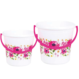 Seau en plastique imprimé de 17 L, seau de stockage d'eau, seau utilitaire ménager, fabriqué en Inde - Product Image 5