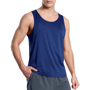 Men's Summer Outdoor Sports Tank <b>Top</b> Loose Comfortable Fitness Breathable Sleeveless Street Fashion Cotton Tank <b>Top</b> - Product Image 1